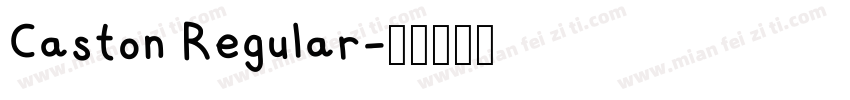 Caston Regular字体转换